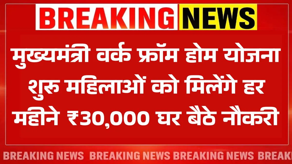 CM Work From Yojana 2025